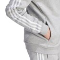 Bluza męska adidas Essentials Fleece 3-Stripes Full-Zip szara IJ6479