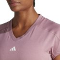 Koszulka damska adidas Aeroready Train Essentials Minimal Branding V-Neck Tee różowa HZ5662