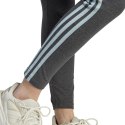 Legginsy damskie adidas Essentials 3-Stripes High-Waisted Single ciemnoszare IL3310