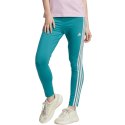 Legginsy damskie adidas Essentials 3-Stripes High-Waisted Single niebieskie IL3378