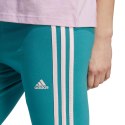 Legginsy damskie adidas Essentials 3-Stripes High-Waisted Single niebieskie IL3378