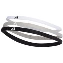 Opaski na włosy adidas Hairband 3 szt. biała, szara, czarna IK0471