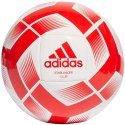 Piłka nożna adidas Starlancer Club Ball biało-czerwona IA0974