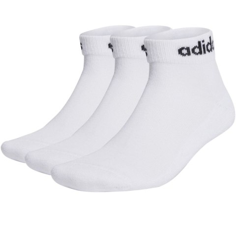 Skarpety adidas Linear Ankle Socks Cushioned Socks 3p białe HT3457