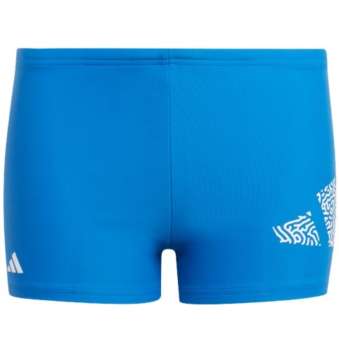 Spodenki kąpielowe dla dzieci adidas 3 Bar Logo niebieskie IA5406