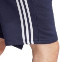 Spodenki męskie adidas Essentials Fleece 3-Stripes Shorts granatowe IJ6484