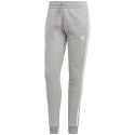 Spodnie damskie adidas Essentials 3-Stripes Fleece szare IL3282