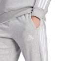 Spodnie męskie adidas Essentials Fleece 3-Stripes Tapered Cuff szare IJ6494