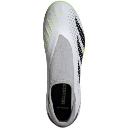 Buty piłkarskie adidas Predator Accuracy.3 Laceless TF biało-szare GY9999