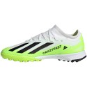 Buty piłkarskie dla dzieci adidas X Crazyfast.3 TF biało-zielone IE1568