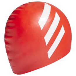 Czepek pływacki dla dzieci adidas 3-Stripes Silicone pomarańczowy HE5081