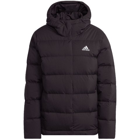 Kurtka damska adidas Helionic Hooded Down czarna HG8747