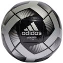 Piłka nożna adidas Starlancer Club czarno-srebrna IA0976