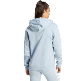 Bluza damska adidas Essentials Big Logo Regular Fleece Hoodie błękitna IR9329