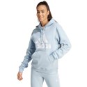 Bluza damska adidas Essentials Big Logo Regular Fleece Hoodie błękitna IR9329