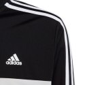 Dres dla dzieci adidas Essentials 3-Stripes Tiberio Track Suit szaro-czarny HR6406