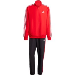 Dres męski adidas 3-Stripes Woven Track Suit czewono-czarny IR8199