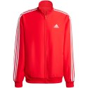 Dres męski adidas 3-Stripes Woven Track Suit czewono-czarny IR8199