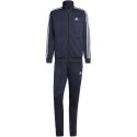 Dres męski adidas Basic 3-Stripes Tricot Track Suit granatowy HZ2220