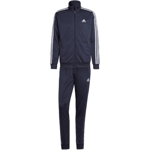 Dres męski adidas Basic 3-Stripes Tricot Track Suit granatowy HZ2220