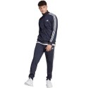 Dres męski adidas Basic 3-Stripes Tricot Track Suit granatowy HZ2220