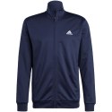 Dres męski adidas Linear Logo Tricot Track Suit granatowy HZ2219