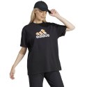 Koszulka damska adidas Flower Pack Badge of Sport czarna IR5896