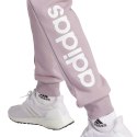 Spodnie damskie adidas Essentials Linear French Terry Cuffed fioletowe IS2105