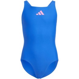 Kostium kąpielowy dla dziewczynki adidas Solid Small Logo niebieski IQ3973