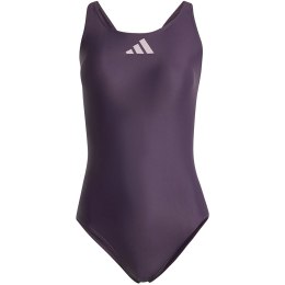 Kostium kąpielowy damski adidas 3 Bar Logo Swimsuit fioletowy IL7285