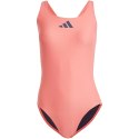 Kostium kąpielowy damski adidas 3 Bar Logo Swimsuit różowy IQ3985