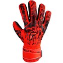 Rękawice bramkarskie Reusch Attrakt Freegel Silver Finger Support Junior czerwone 5372230 3333