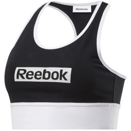 Stanik Reebok TE Linear Logo Bral czarno-biały FK6713