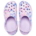 Chodaki damskie Crocs Classic Platform Tie Dye lawendowe 207151 5PT