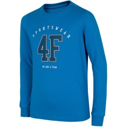 Koszulka dla chłopca 4F longsleeve kobalt HJZ22 JTSML003 36S