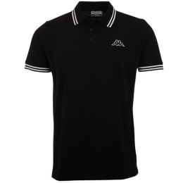 Koszulka męska polo Kappa Aleot czarna 709361 19-4006