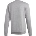 Bluza męska adidas Essentials 3 Stripes Crewneck Fleece szara EI4902