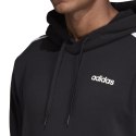 Bluza męska adidas Essentials 3 Stripes Pullover French Terry czarna DU0498