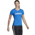 Koszulka damska adidas D2M Logo niebieska FL9230