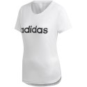 Koszulka damska adidas W D2M Logo Tee biała DU2080