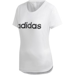 Koszulka damska adidas W D2M Logo Tee biała DU2080