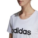 Koszulka damska adidas W D2M Logo Tee biała DU2080