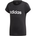 Koszulka dla dzieci adidas YG E Lin Tee czarna EH6173