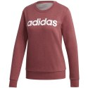 Bluza damska adidas Essentials Linear Crewneck bordowa GD2956