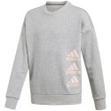 Bluza dla dzieci adidas Jg Mh Crew szara GK3237