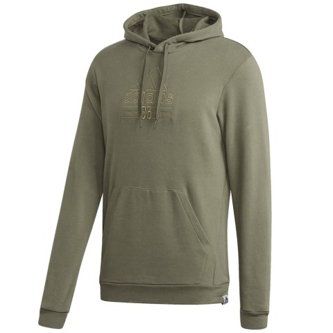 Bluza męska adidas Brilliant Basics Hooded zielona GD3846