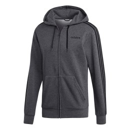 Bluza męska adidas Essentials 3 Stripes Fullzip Fleece szara DX2528