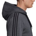 Bluza męska adidas Essentials 3 Stripes Fullzip Fleece szara DX2528