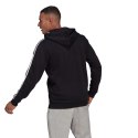 Bluza męska adidas Essentials Full-Zip Hoodie czarna GK9051