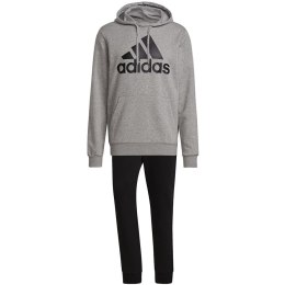 Dres męski adidas Essentials Tracksuit szaro-czarny GK9653